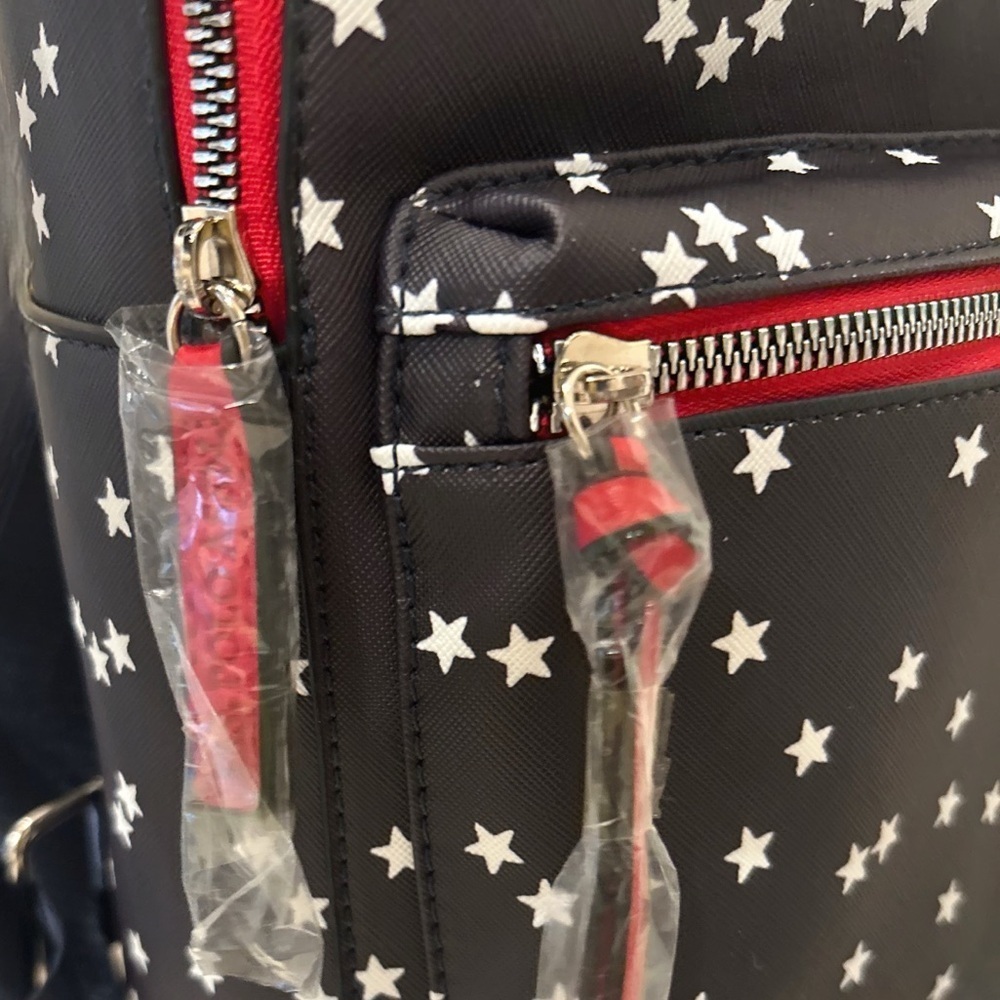 U.S. Polo Assn. Small Black and Red Star Backpack - Picture 5 of 6